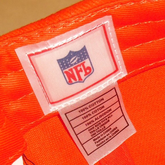 Cleveland Browns Vintage Original 90s All Orange Adjustable Strapback hat New - Picture 3 of 4